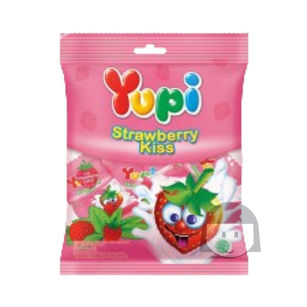 Yupi Aardbei Kus Mini 45 gr Snoep