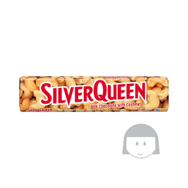 Coklat Susu SilverQueen dengan Kacang Mete 58 gr