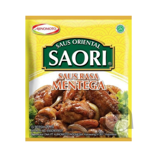 Saori Saus Rasa Mentega 26 ml, 10 sachets Limited Products