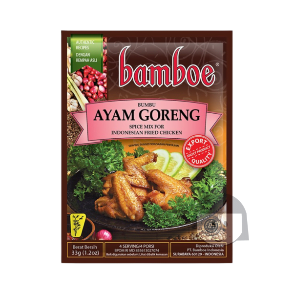 Bamboe Bumbu Ayam Goreng 33 gr Kruiden en gekruide bloem