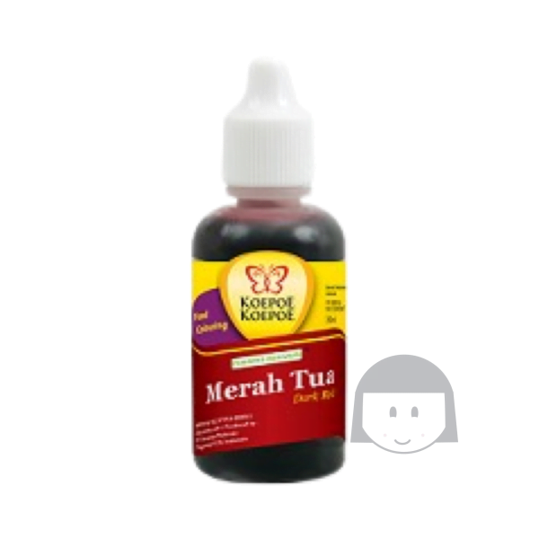 Koepoe Koepoe Pewarna Merah Tua 30 ml Perlengkapan Memanggang