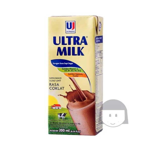 Ultrajaya Ultra Milk Rasa Coklat 200 ml Exp. 26-03-2025 Drinks