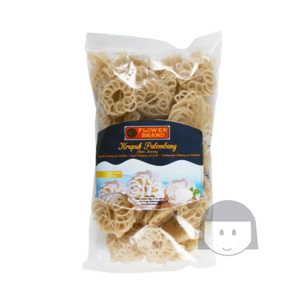 Flowerbrand Kerupuk Palembang Rasa Bawang 250 gr Raw Krupuk