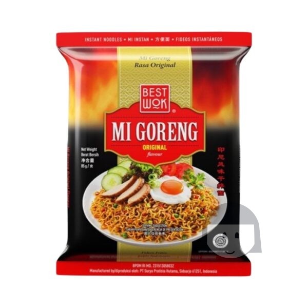 Best Wok Mi Goreng Original 85 gr, 5 pcs Noodles & Instant Food