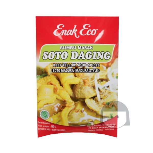 Enak Eco Bumbu Masak Soto Daging 80 gr FREE EXPIRED MAX 1 PRODUCT PER ORDER Free