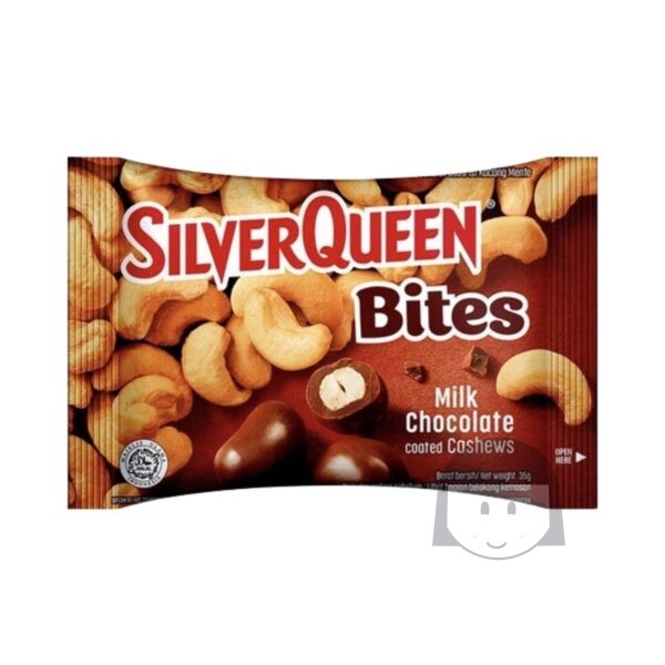 SilverQueen Bites Melkchocolade Cashewnoten 30 gr Beperkte producten