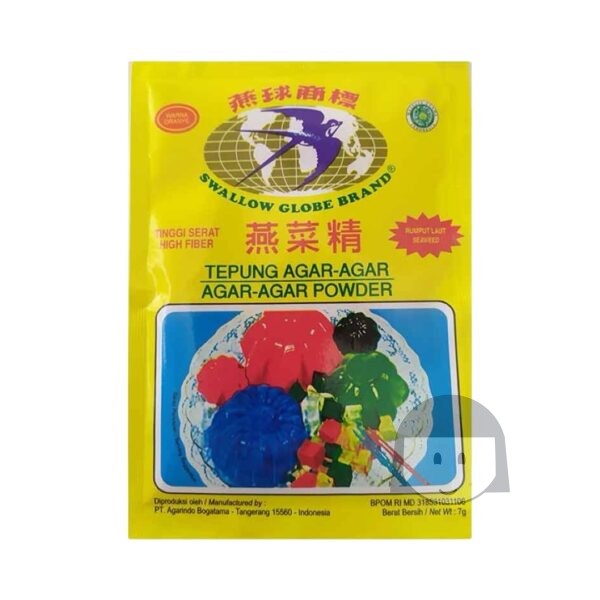 Swallow Globe Brand Tepung Agar-Agar Warna Oranye 7 gr Baking Supplies