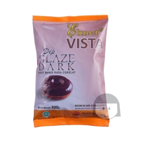 Elmer Vista Dip Glaze Dark Saus Manis Rasa Cokelat 200 gr Exp. 26-04-2025 Baking Supplies