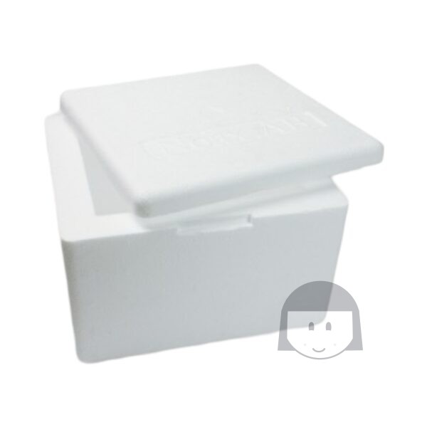 KiosKana Styrofoam Box 1 pc for Shipping Fresh and Frozen Items SMALL Cake