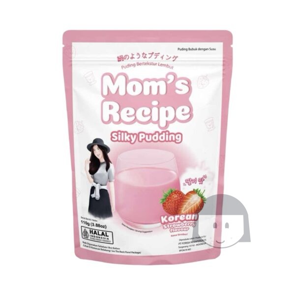 Mom's Recipe Silky Pudding Rasa Stroberi 110 gr