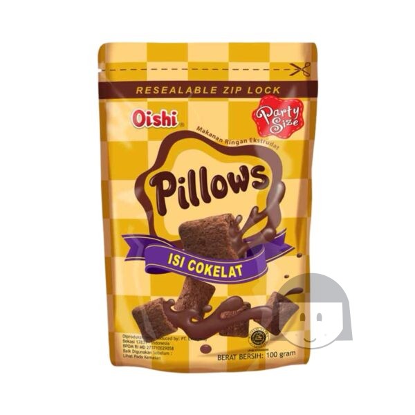 Oishi Pillows Isi Cokelat 100 gr Exp. 19-03-2025 Limited Products