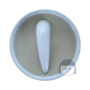 KiosKana Cobek Keramik Putih 20 cm Non Makanan