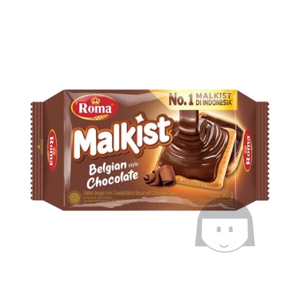 Roma Malkist Belgian Style Chocolate 90 gr Exp. 12-2024 Summer Sale