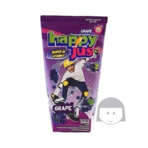 Happy Jus Grape 200 ml Drinks