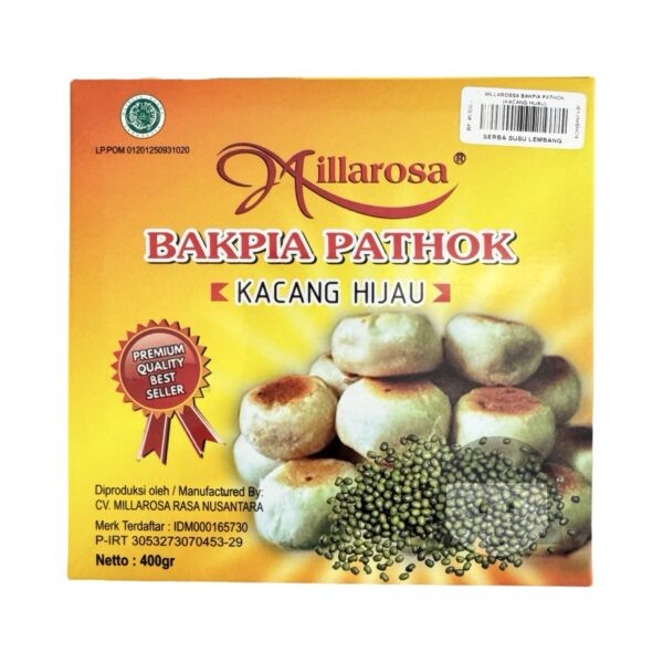 Millarosa Frozen Bakpia Pathok Kacang Hijau 400 gr *SENDING AT OWN RISK* Cake