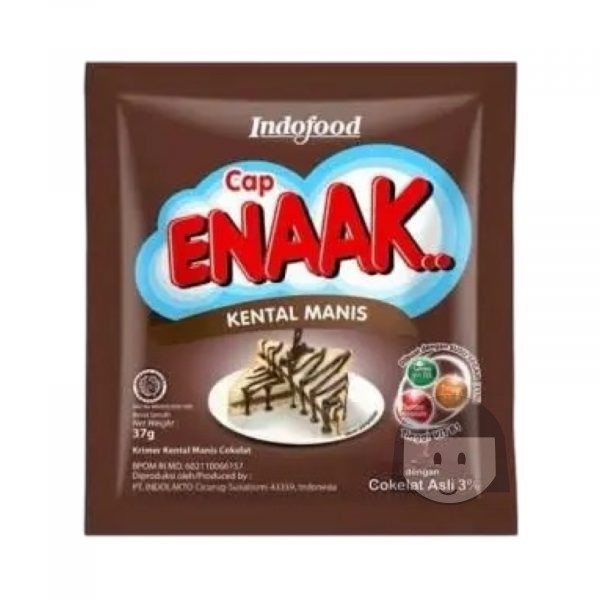 Indofood Cap Enaak Kental Manis Cokelat 37 gr, 6 sachets