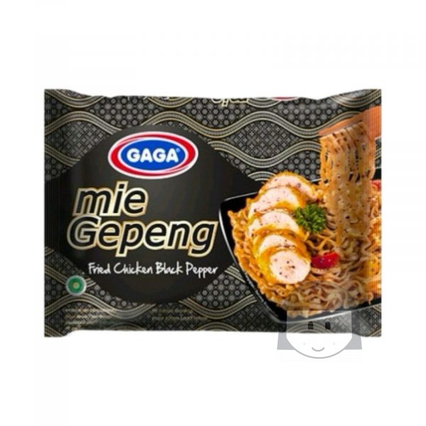 Gaga Mie Gepeng Fried Chicken Black Pepper 75 gr