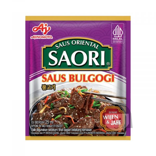 Saori Saus Oriental Saus Bulgogi 25ml, 10 sachets